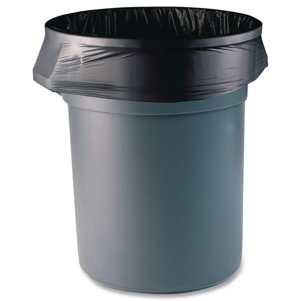 Boardwalk 40 in. x 48 in. 45 gal. 22 mic High-Density Can Liners - Black (150/Carton)