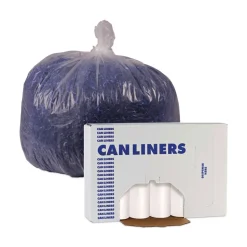 Boardwalk 38 in. x 58 in. 60 gal. 14 mic High-Density Can Liners - Natural (200/Carton)