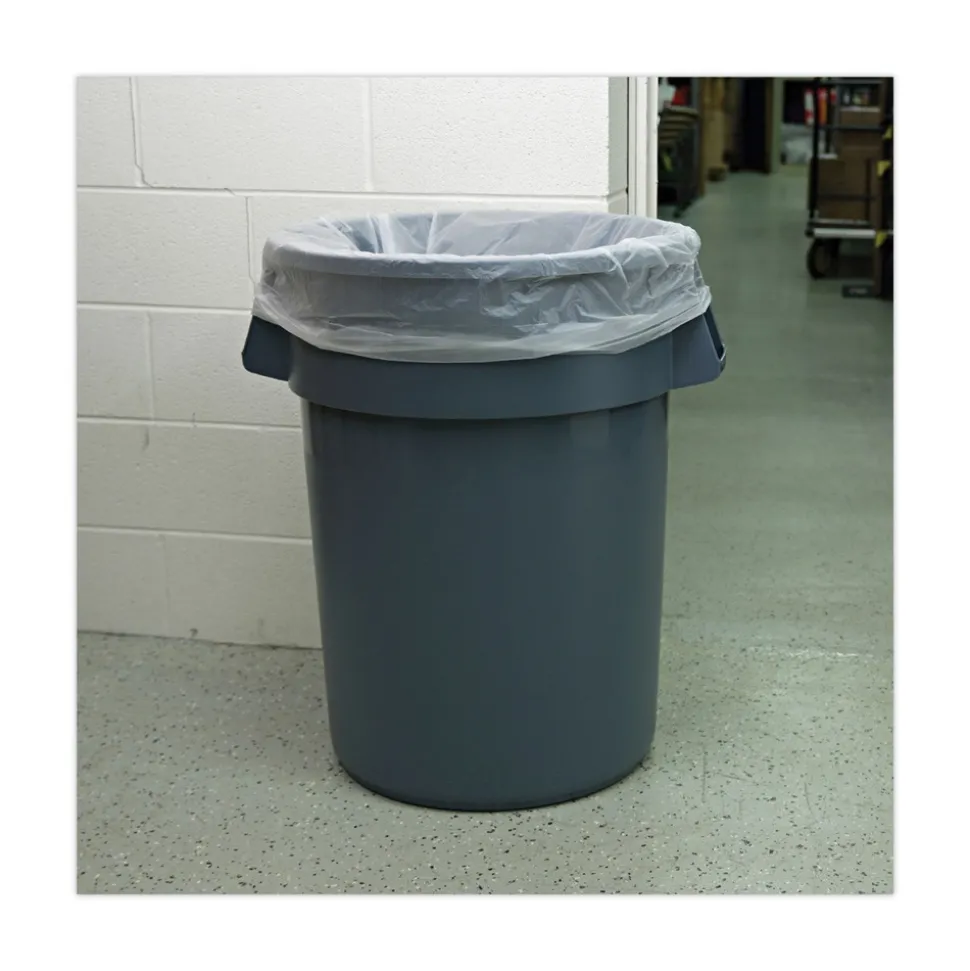 Boardwalk 38 in. x 58 in. 60 gal. 14 mic High-Density Can Liners - Natural (200/Carton)