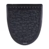 Boardwalk 17.5 in. x 20 in. 2.0 Rubber Urinal Mat - Black (6/Carton)