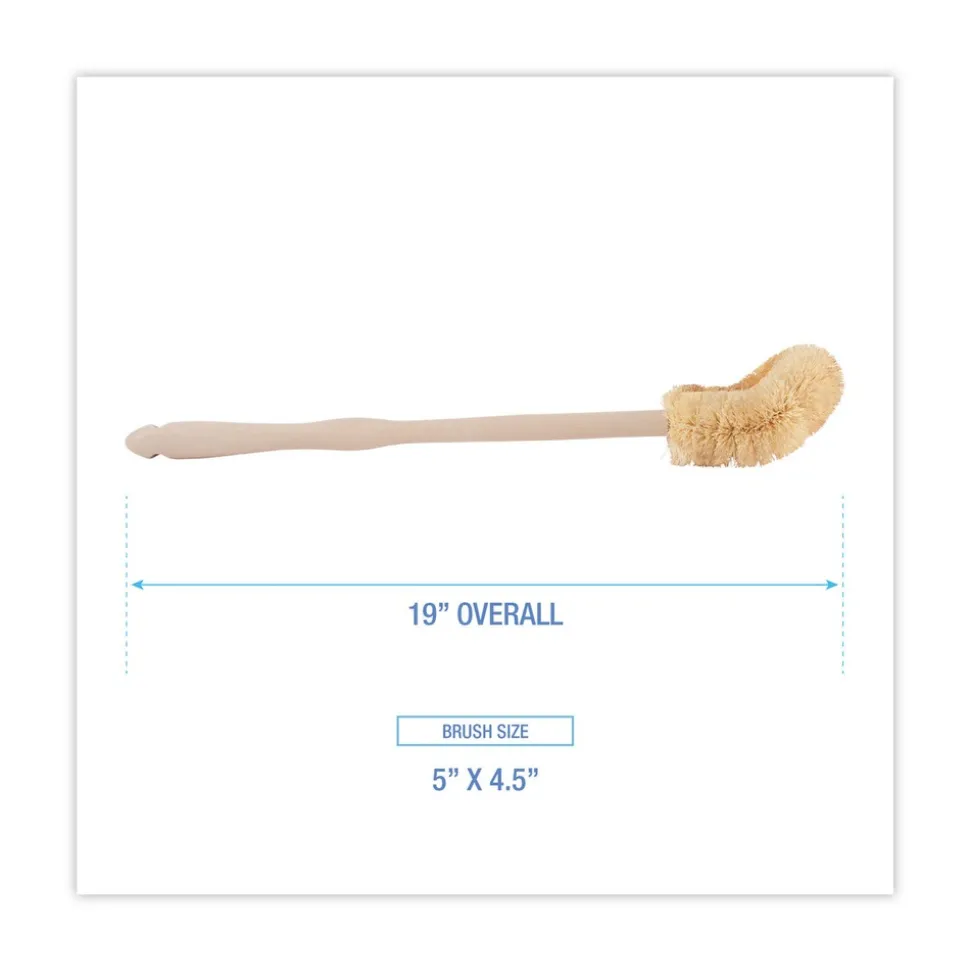 Boardwalk 5 in. x 4-1/2 in. Tampico Toilet Bowl Brush