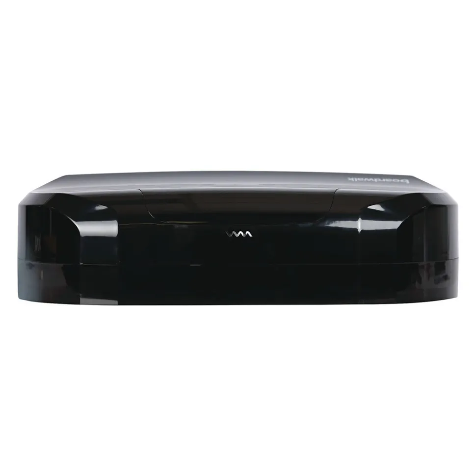 Boardwalk 20.25 in. x 6 in. x 12.25 in. Jumbo Twin Toilet Tissue Dispenser - Black