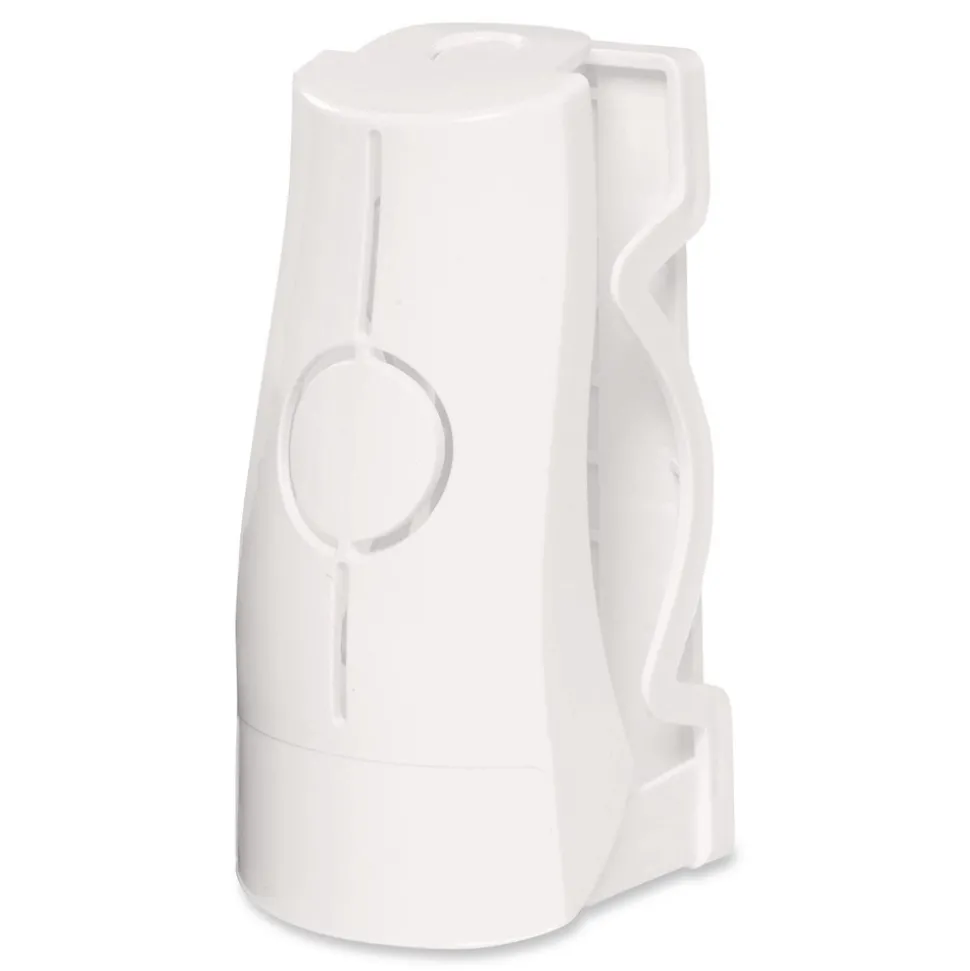 Boardwalk 2.62 in. x 2.75 in. x 5.5 in. Solid Air Freshener Dispenser - White