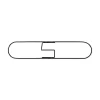 Boardwalk 24 in. x 5 in. Zinc Plated Clip-On Dust Mop Frame