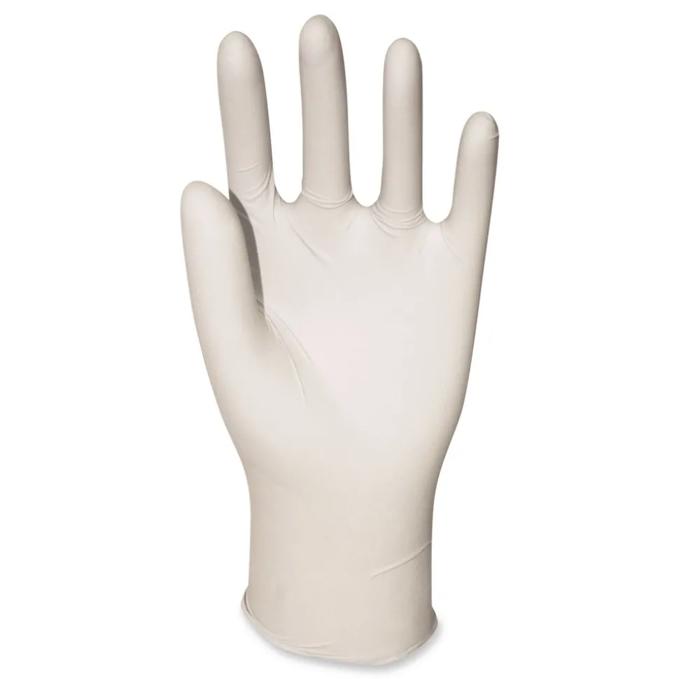 Boardwalk 4.4 mil 12 in. Long Powder-Free General-Purpose Latex Gloves - Large, Natural (100/Box)