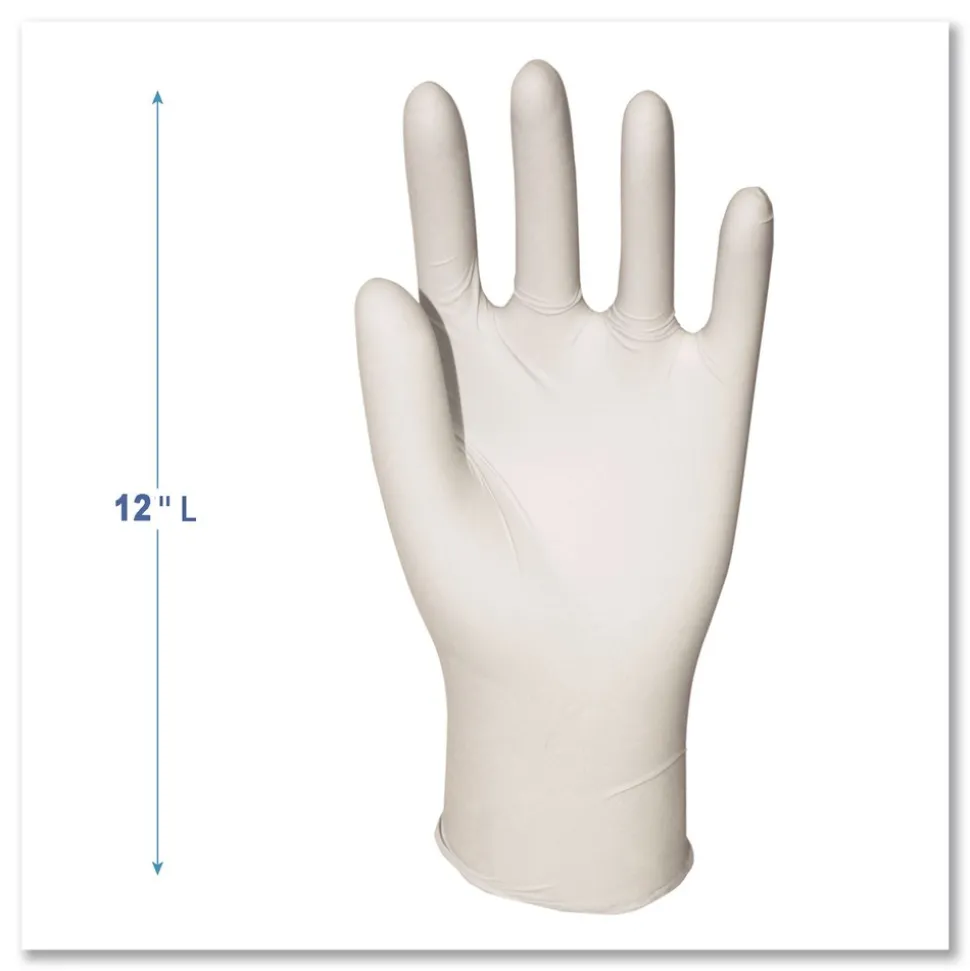 Boardwalk 4.4 mil 9.5 in. Long Powder-Free General-Purpose Latex Gloves - Extra Large, Natural (100/Box, 10 Boxes/Carton)