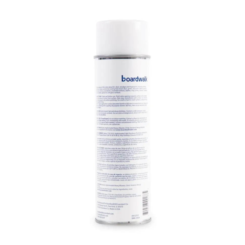 Boardwalk 19 oz. Aerosol Spray Furniture Polish - Lemon Scent (12/Carton)