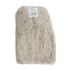 Boardwalk 16 oz. Cotton Premium Cut-End Wet Mop Heads - White (12/Carton)