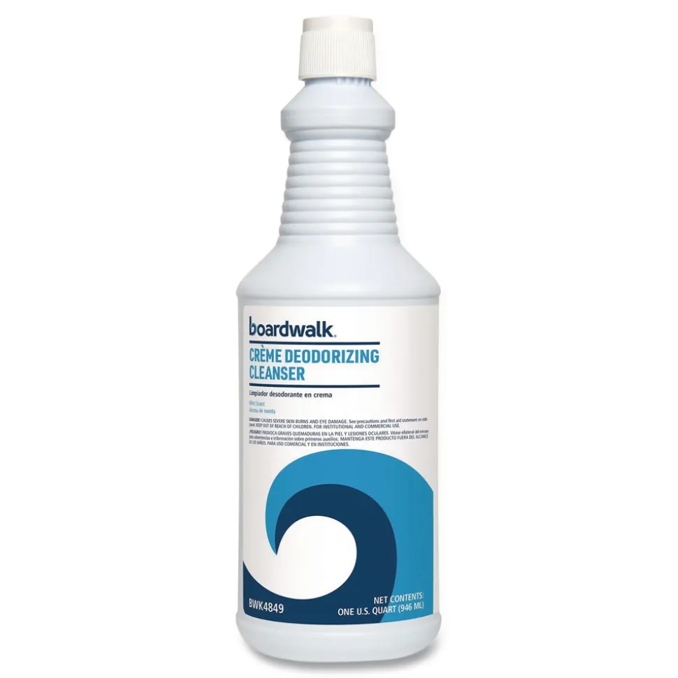 Boardwalk 32 oz Creme Deodorizing Cleanser - Mint Scent (12/Carton)