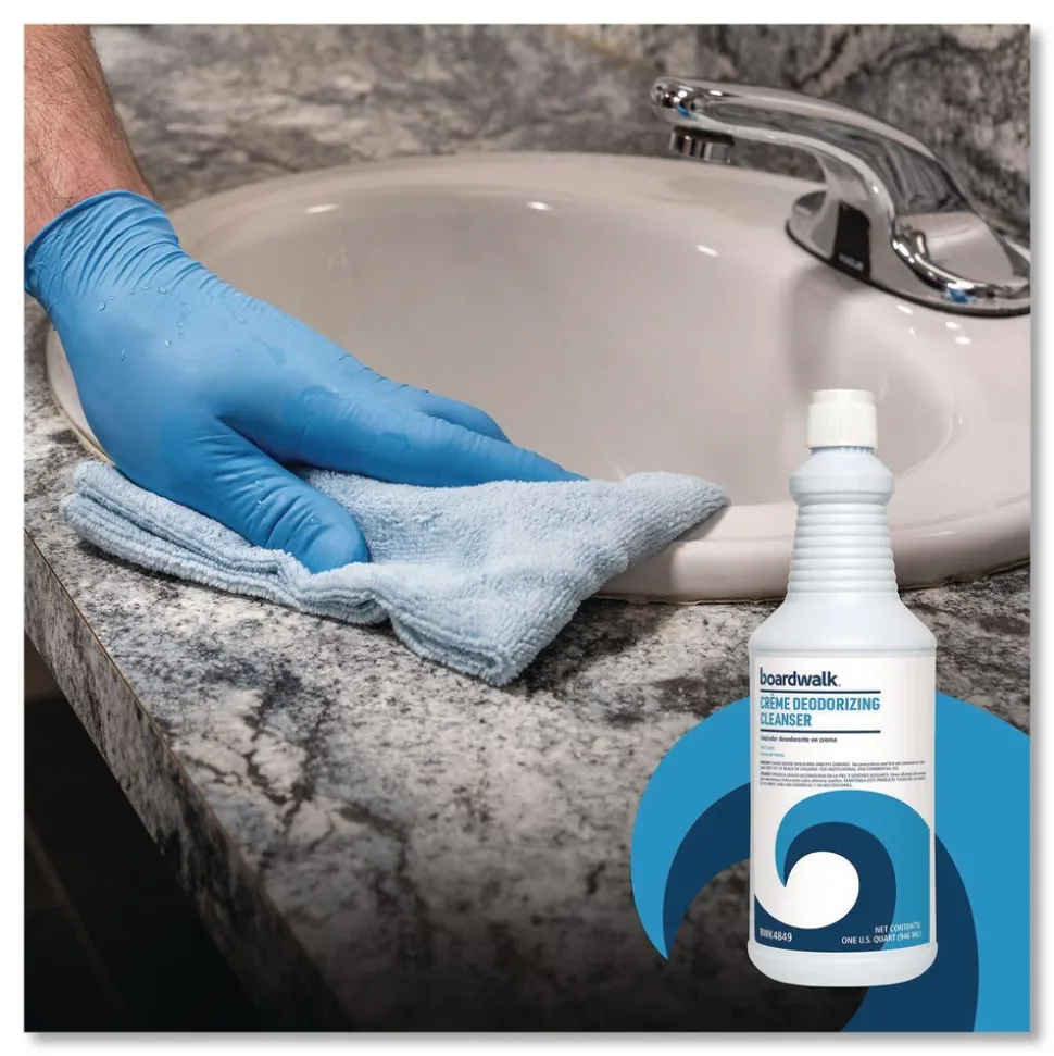 Boardwalk 32 oz Creme Deodorizing Cleanser - Mint Scent (12/Carton)