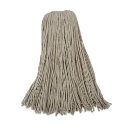 Boardwalk 32 oz. Economical Lie-Flat Cotton Fiber Mop Head - White (12/Carton)