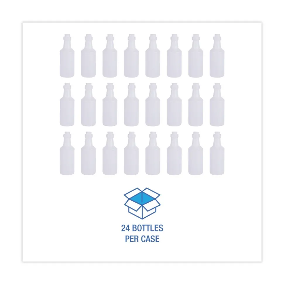 Boardwalk 16 oz. Handi-Hold Spray Bottle - Clear (24/Carton)