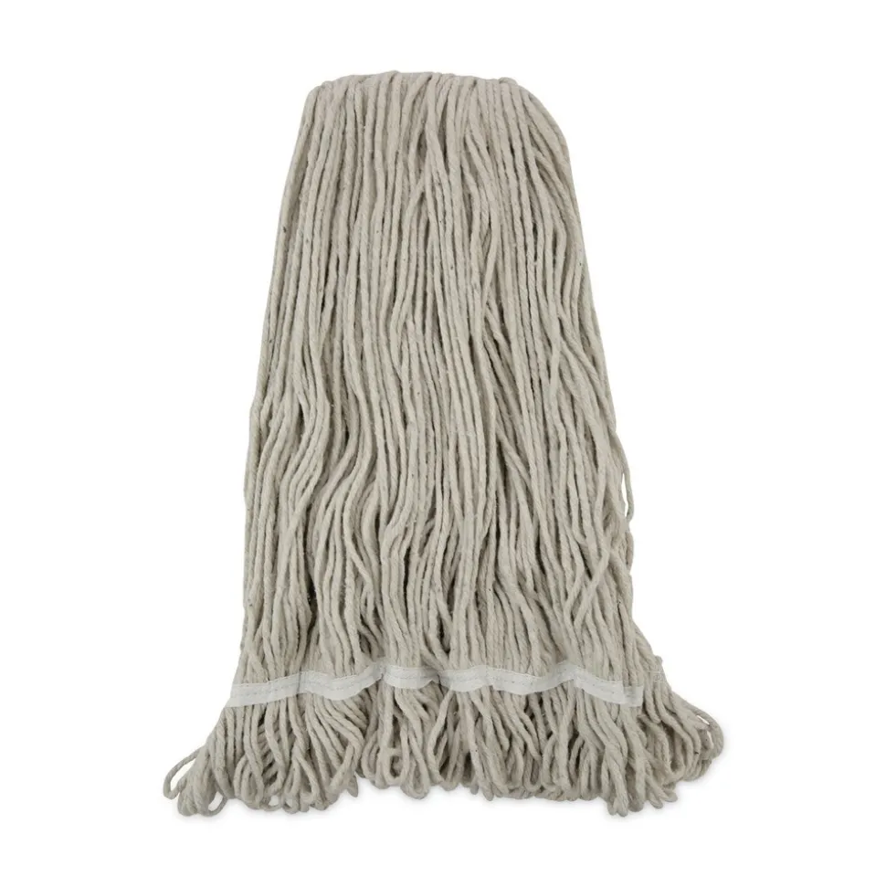 Boardwalk 24 oz. Pro Loop Web/Tailband Cotton Wet Mop Head - White (12/Carton)