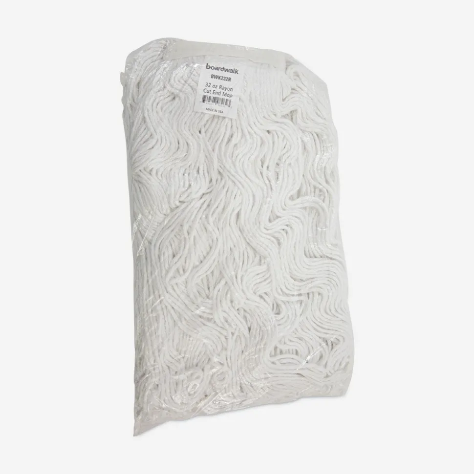 Boardwalk 32 oz. Rayon Fiber Premium Standard Head - White (12/Carton)