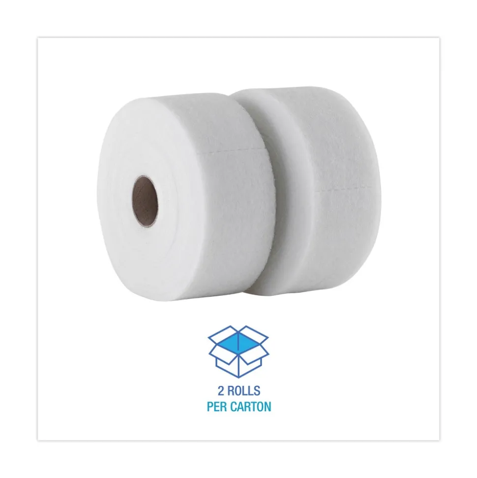 Boardwalk 2 Rolls/Carton, 250 Sheets/Roll TrapEze 5 in. x 125 ft. Disposable Dusting Sheets - White