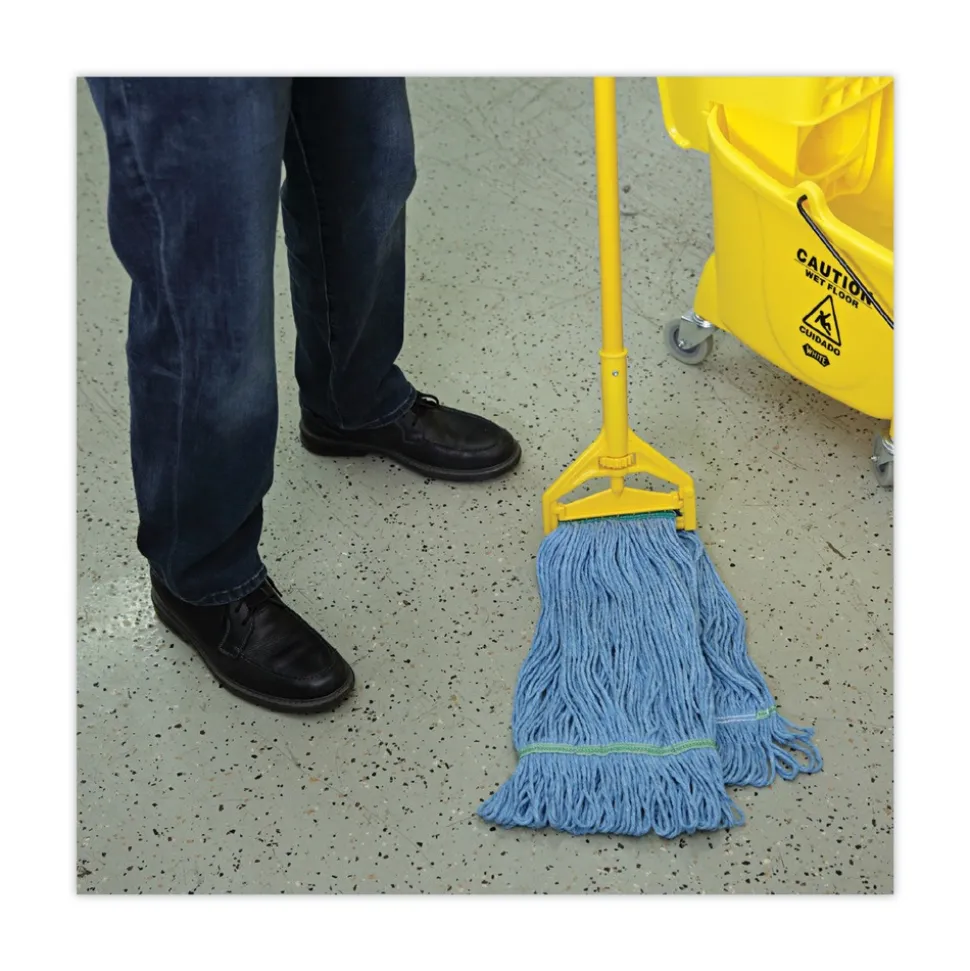 Boardwalk Super Loop Wet Cotton/Synthetic Mop Head - Medium, Blue