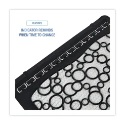 Boardwalk 17.5 x 20 Slip-Resistant Disposable Urinal Floor Mat 2.0 - Black/White (6/Carton)