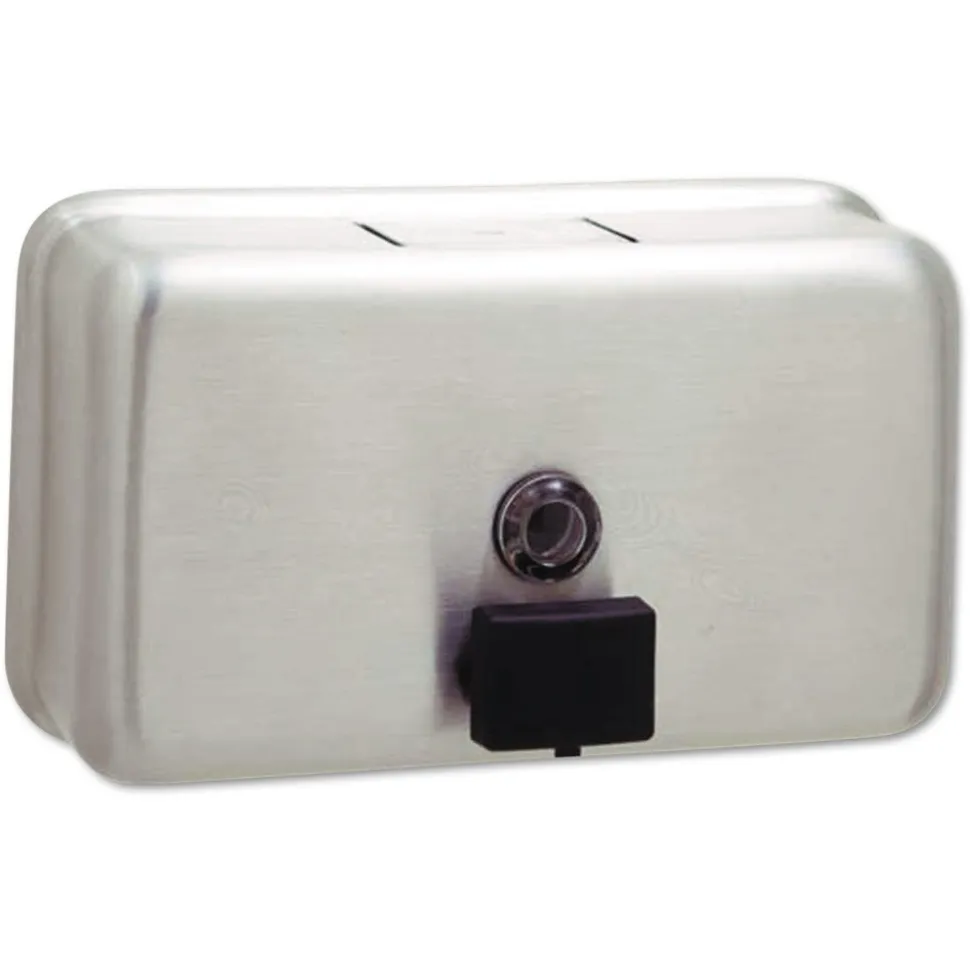 Bobrick ClassicSeries 8.13 x 2.75 x 4.75 Surface-Mounted Liquid Soap Dispenser - Stainless Steel