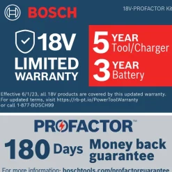 Bosch 18V PROFACTOR Brushless Lithium-Ion 1-7/8 in. Cordless Rotary Hammer Kit (8 Ah)