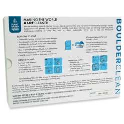 Boulder Clean Laundry Detergent Sheets - Free and Clear (12 Packs/Carton)