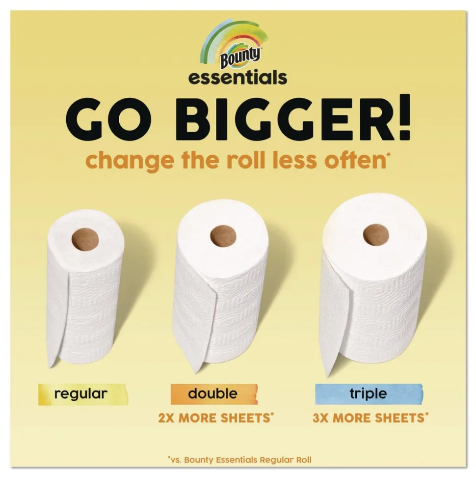 Bounty Essentials Select-A-Size Kitchen Roll Paper Towels 2-Ply 108 Sheets/Roll 24 Rolls/Carton