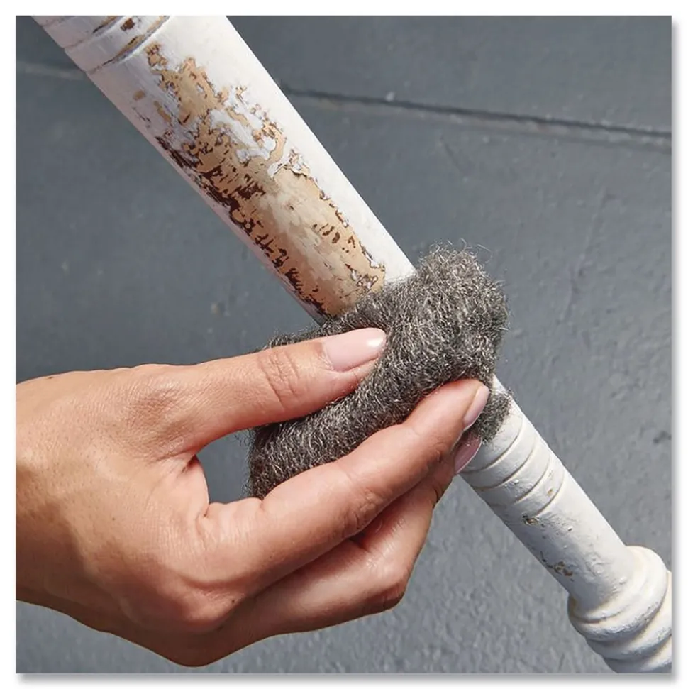 Brillo Strip and Shine 2.5 in. x 2 in. Steel Wool Balls - Gray (24/Carton)
