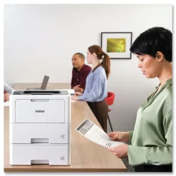 Brother Business Monochrome Laser Printer with Dual Paper Trays