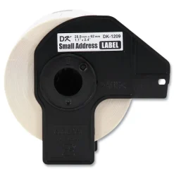 Brother 1.1 in. x 2.4 in. Die-Cut Address Labels - White (3-Rolls/Pack)