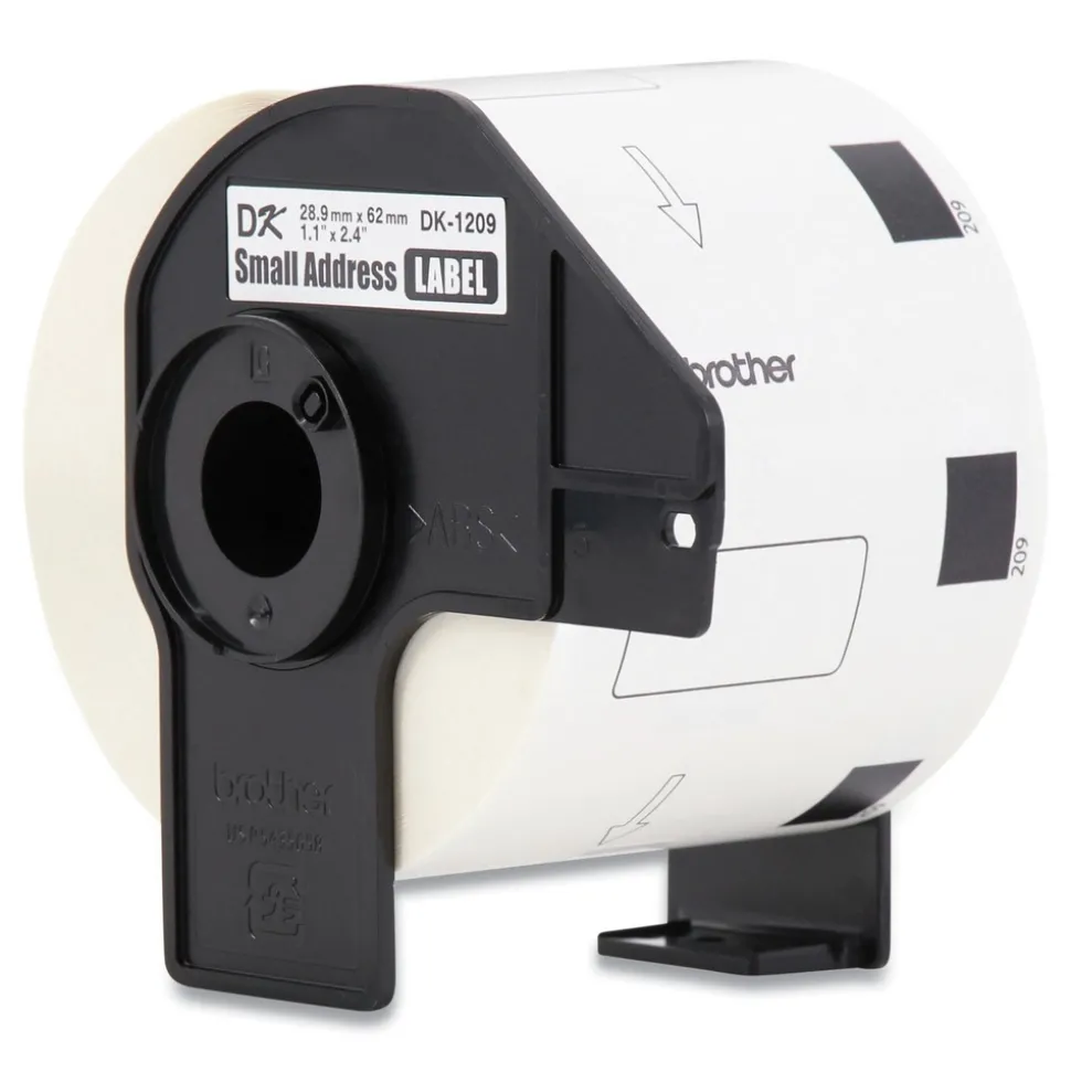 Brother 1.1 in. x 2.4 in. Die-Cut Address Labels - White (24-Rolls/Pack)