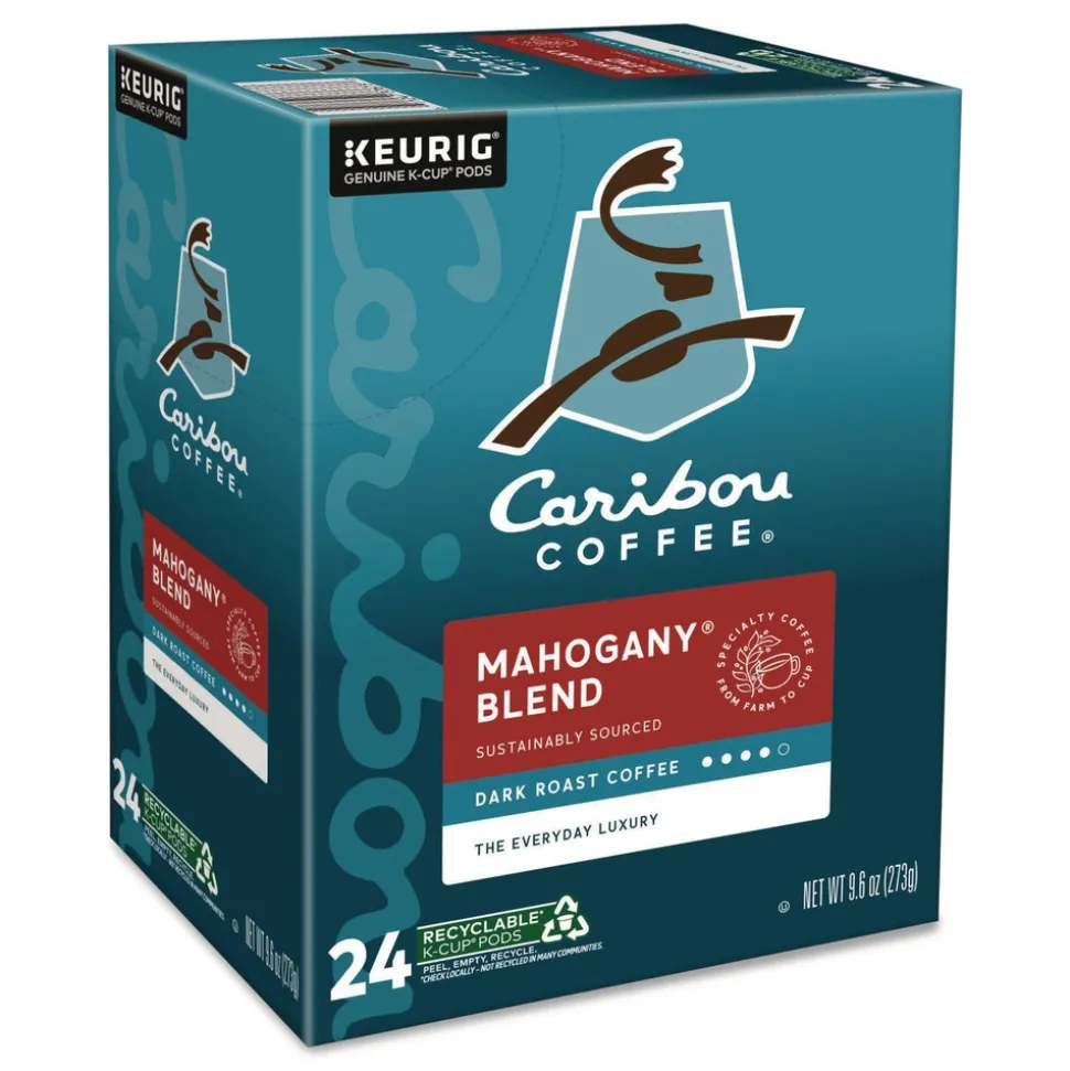 Caribou Coffee 5000330134 Coffee K-Cups - Mahogany (96/Carton)