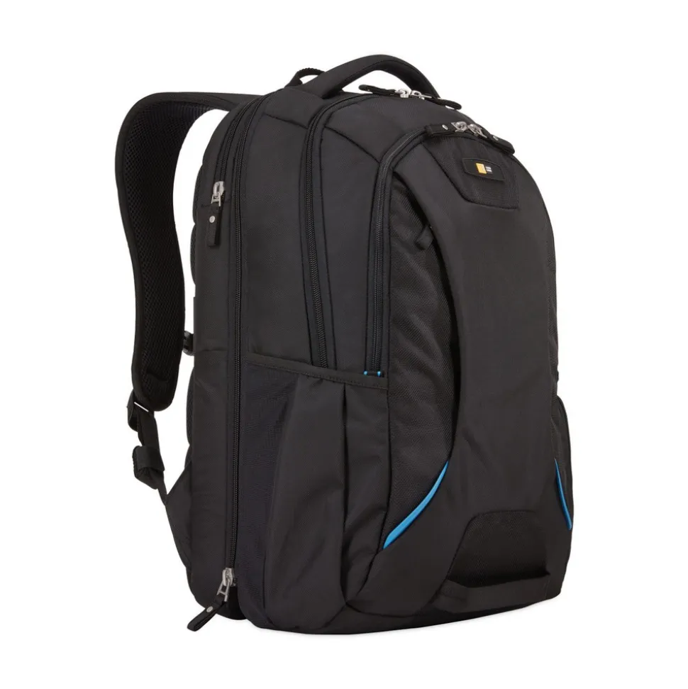 Case Logic 2.76 in. x 13.39 in. x 19.69 in. Polyester Checkpoint Friendly Backpack for 15.6 in. Devices - Black