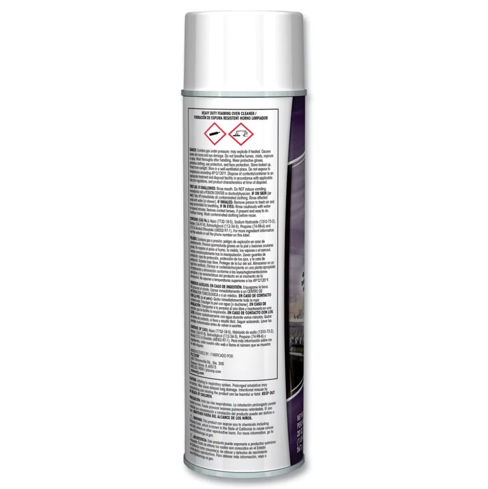 Claire 20 oz. Aerosol Spray Heavy Duty Foaming Oven Cleaner (12/Carton)