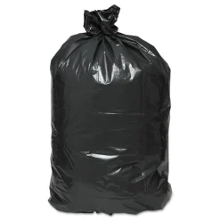 Classic 45 Gallon 0.63 mil 40 in. x 46 in. Linear Low-Density Can Liners - Black (250/Carton)