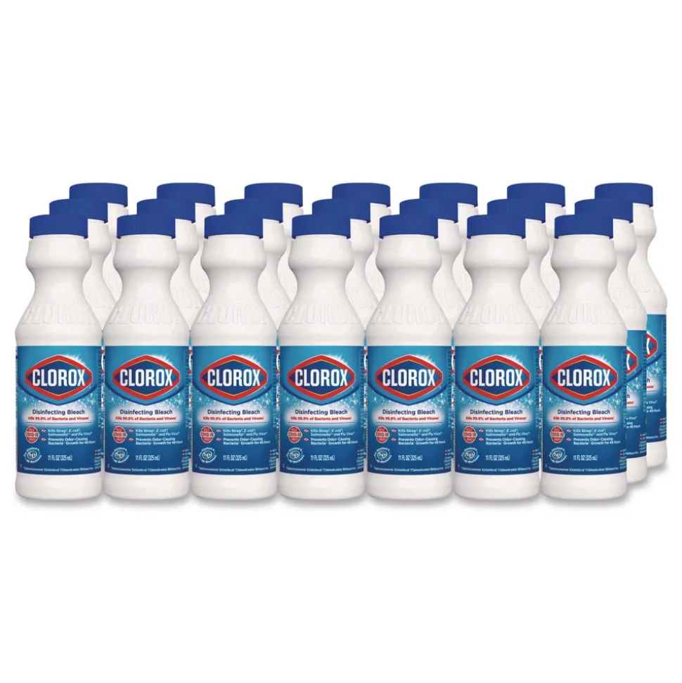 Clorox Concentrated Regular Disinfecting Bleach 11 oz Bottle 28/Carton