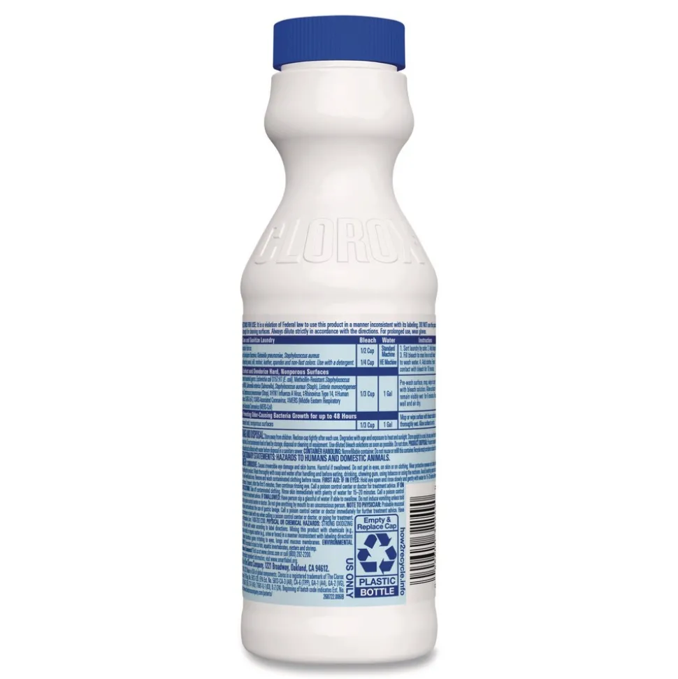 Clorox Concentrated Regular Disinfecting Bleach 11 oz Bottle 28/Carton
