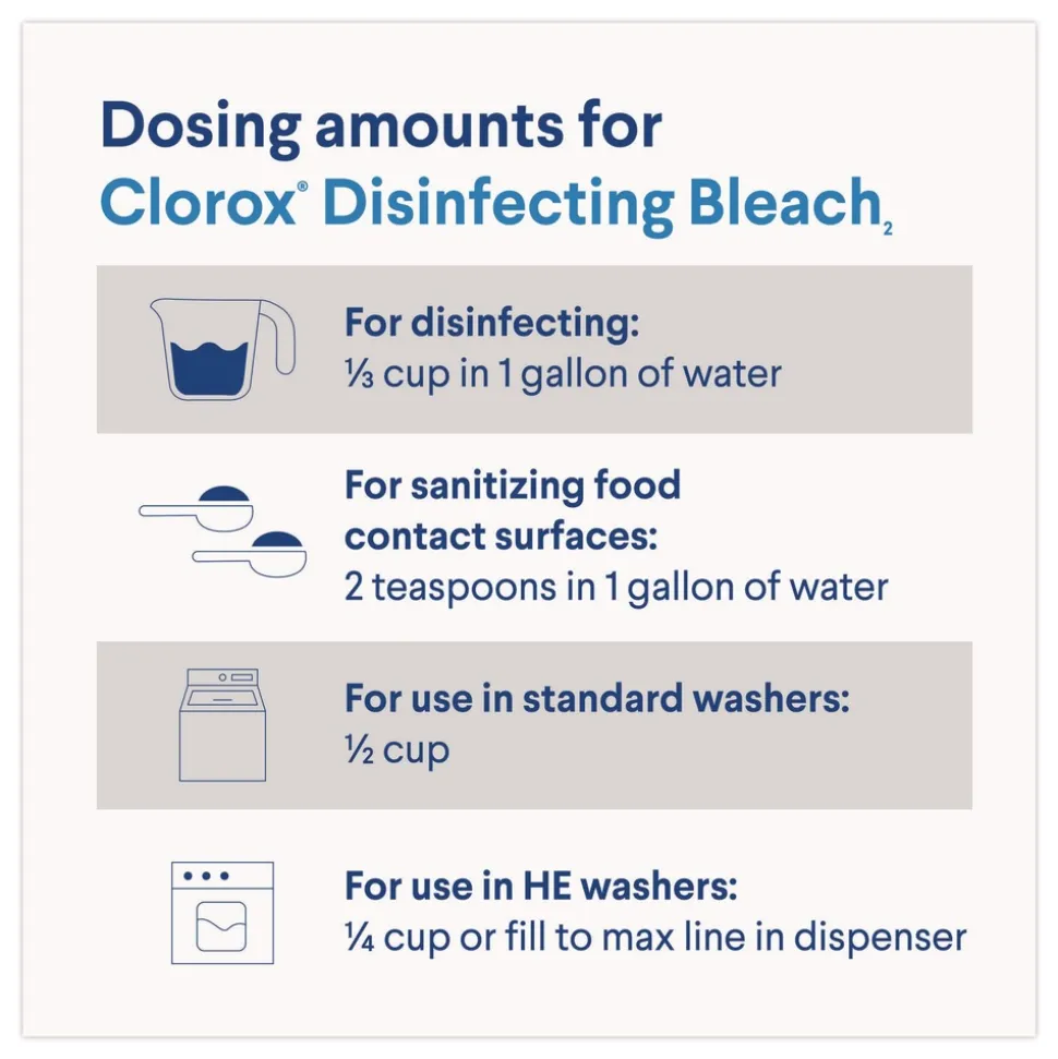Clorox Concentrated Regular Disinfecting Bleach 11 oz Bottle 28/Carton