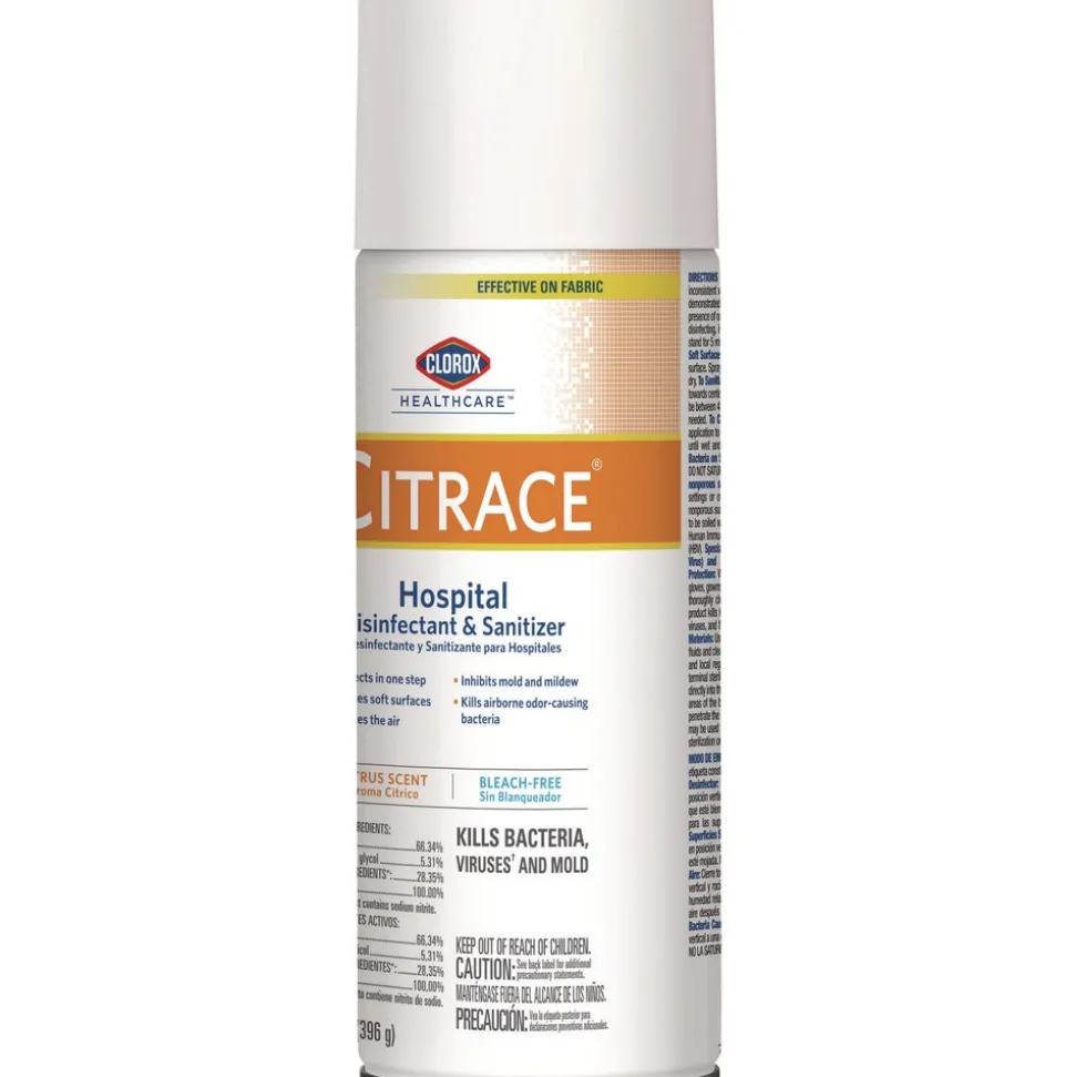 Clorox Healthcare 49100 14 oz. Aerosol Citrus Citrace Hospital Disinfectant and Deodorizer (12/Carton)