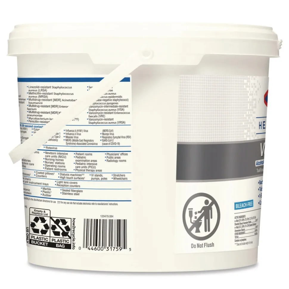 Clorox Healthcare VersaSure 12 in. x 12 in. 1-Ply Cleaner Disinfectant Wipes - Fragranced White (2/Carton)