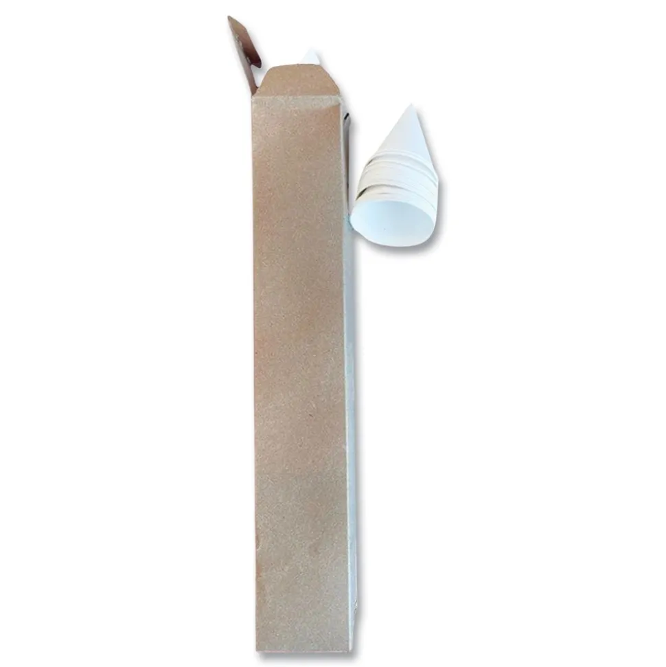 Coffee Pro CPCONESTD 3.2 oz. Paper Cone Cups - White (5000/Carton)