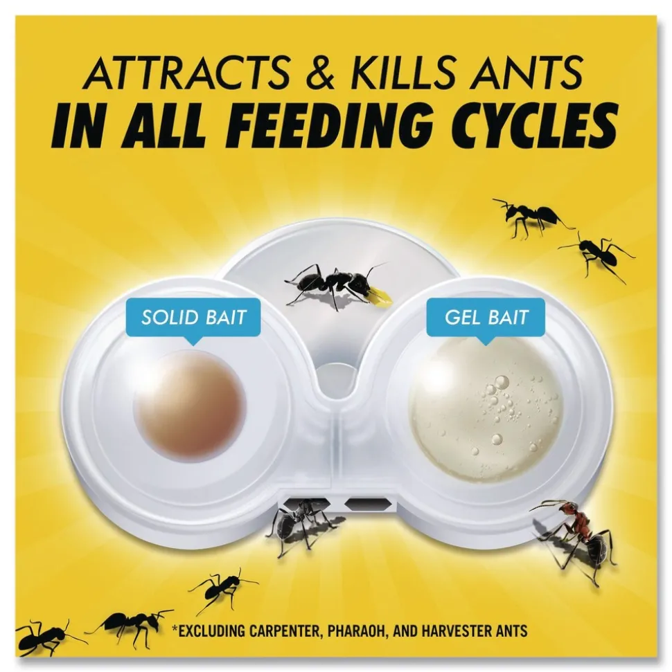 Combat Max 0.84 oz. 4 Bait Stations 2-in-1 Ant Bait