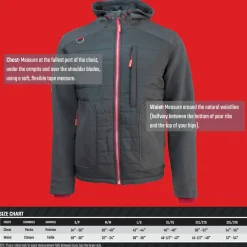 Craftsman 20V Lithium-Ion Cordless Women's Hybrid Heated Jacket (2 Ah) - Medium, Black