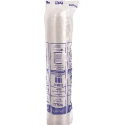 Dart DLR662 16 oz. Plastic Dome-Top Cold Cup Lids - Clear (1000/Carton)