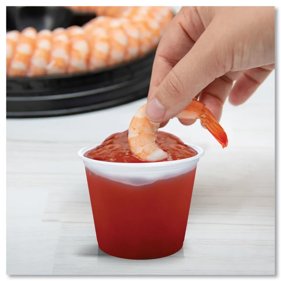 Dart 550PC 5.5 oz. Conex Complements Portion/Medicine Cups - Translucent (2500/Carton)