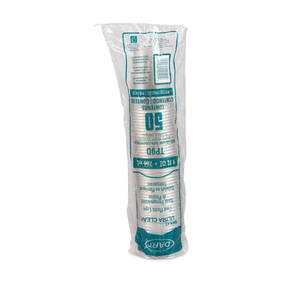 Dart TP9D Ultra Clear 9 oz Tall PET Cups (1000/Carton)