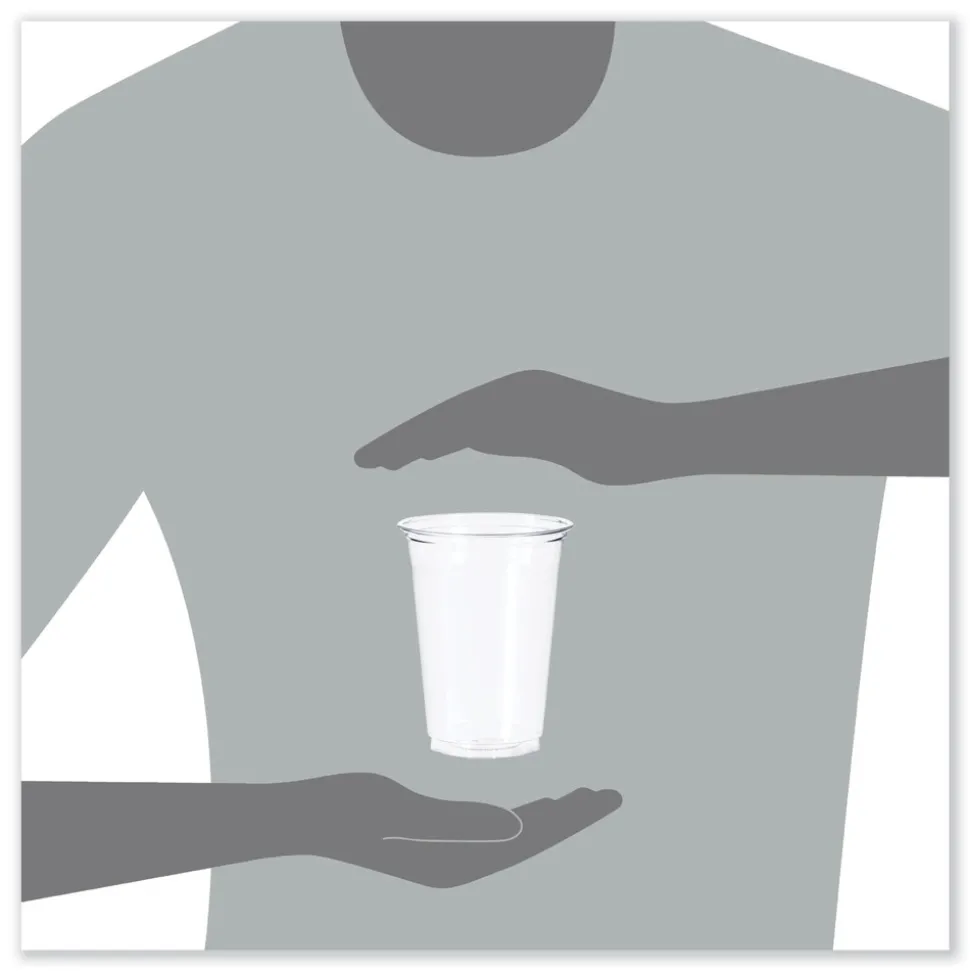 Dart TR16 16 oz. Ultra Clear Plastic Cups - Clear (1000/Carton)