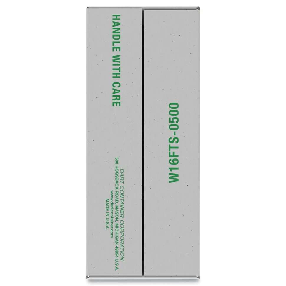 Dart W16FTS-0500 Plastic Lids for 16 oz/20 oz Foam Cups and Containers - Translucent (1000/Carton)