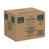 Dart C68NT2 ClearPac 6.2 in. x 6.2 in. x 1.6 in. 3.3 oz. 2-Compartments Plastic Nacho Tray - Large Clear (500/Carton)