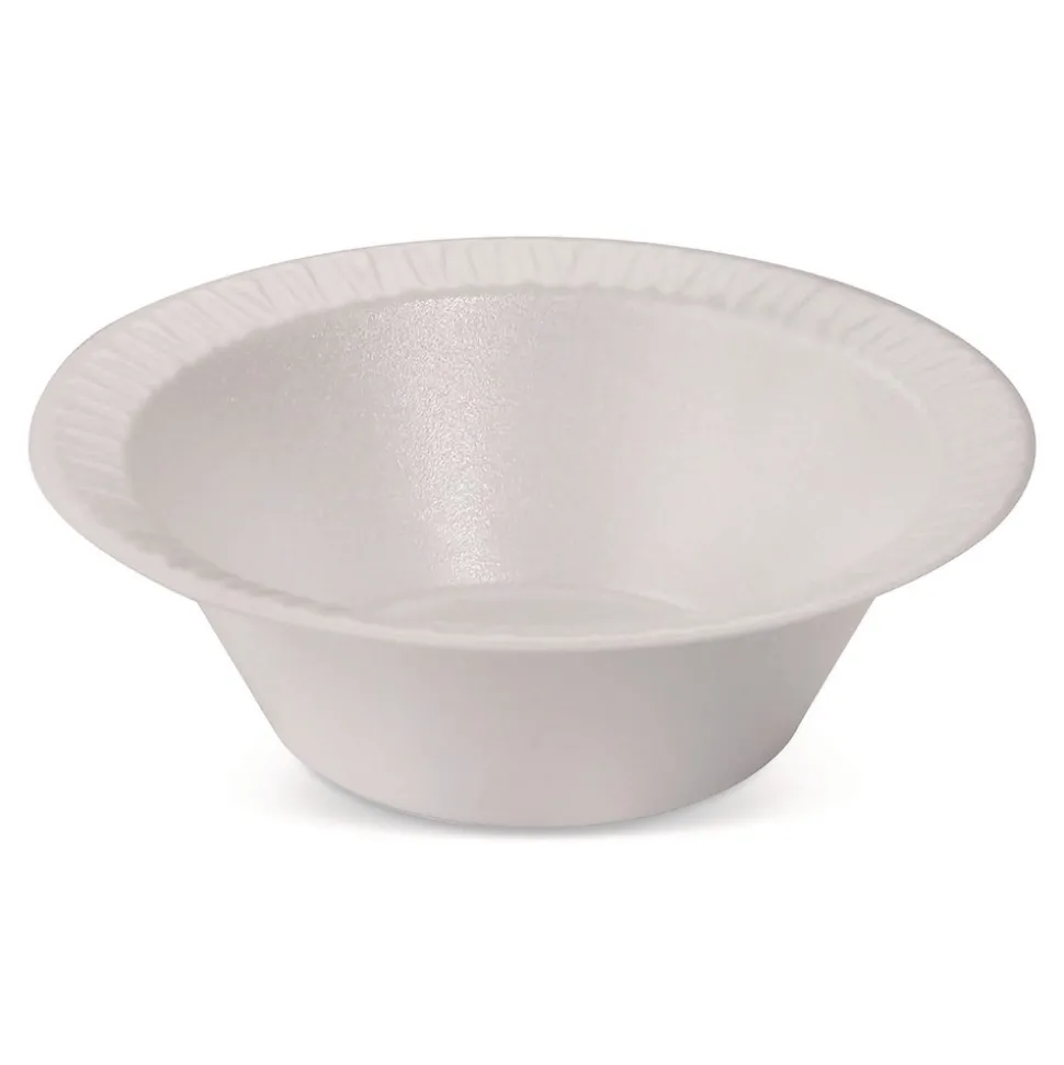 Dart 12 oz. Concorde Foam Bowls - White (125/Pack)