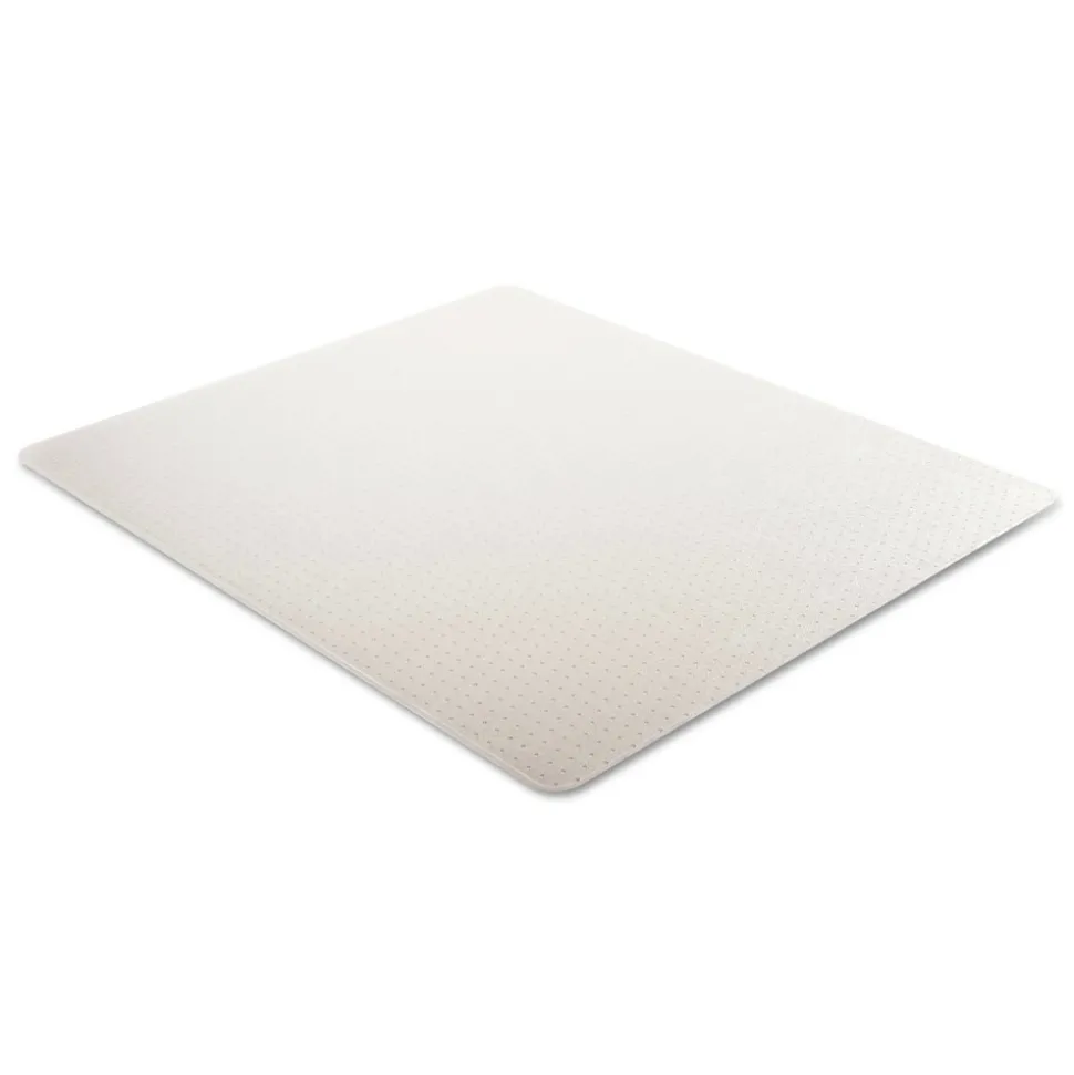 Deflecto DuraMat Moderate Use Low Pile Carpet Flat Rectangle 46 in. x 60 in. Chair Mat - Clear