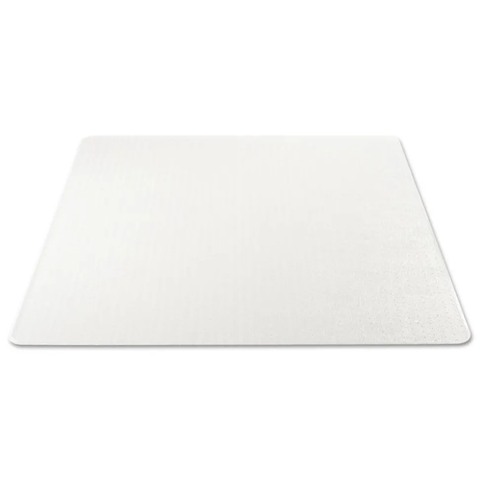 Deflecto DuraMat Moderate Use Low Pile Carpet Flat Rectangle 46 in. x 60 in. Chair Mat - Clear